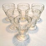 Set of 6 small aperitif glasses