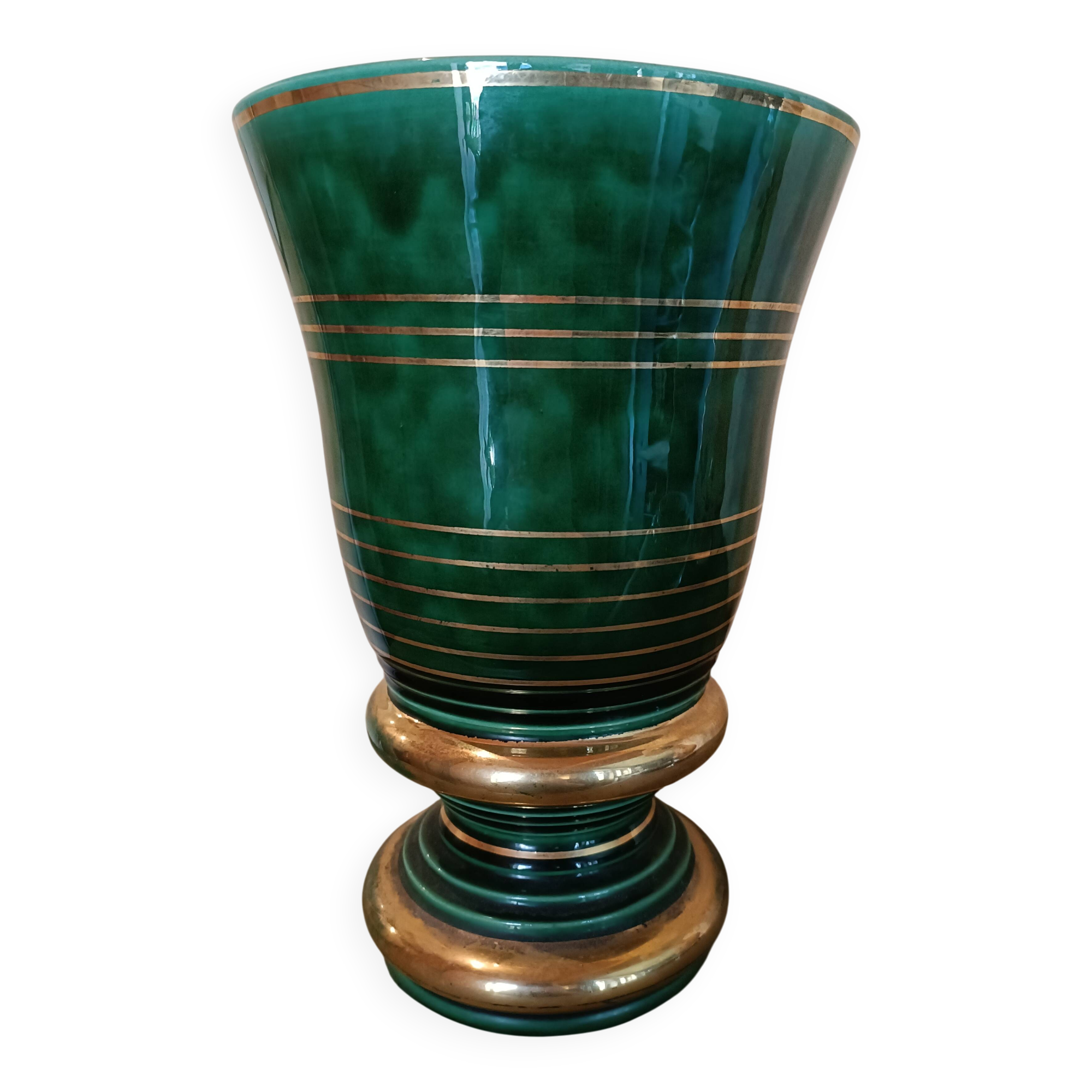 Large St Clément vase signed B. Letalle