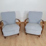 Pair of armchairs by jindrich halabala for up zavody