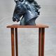 Large Art Deco plant stand H140 solid oak