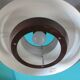 Brown lacquered pendant light, taklampa model by "e.s.horn", Denmark 1970