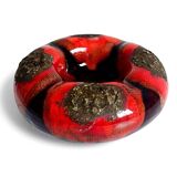 Sculptural Vallauris Ceramic Vide-Poche, Fat Lava Glaze, France, 1950s