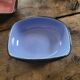 Pair of two-tone glazed ceramic bowls – 1970s