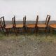 Lot de six chaises bistrot bois tourné Fischel Luterma