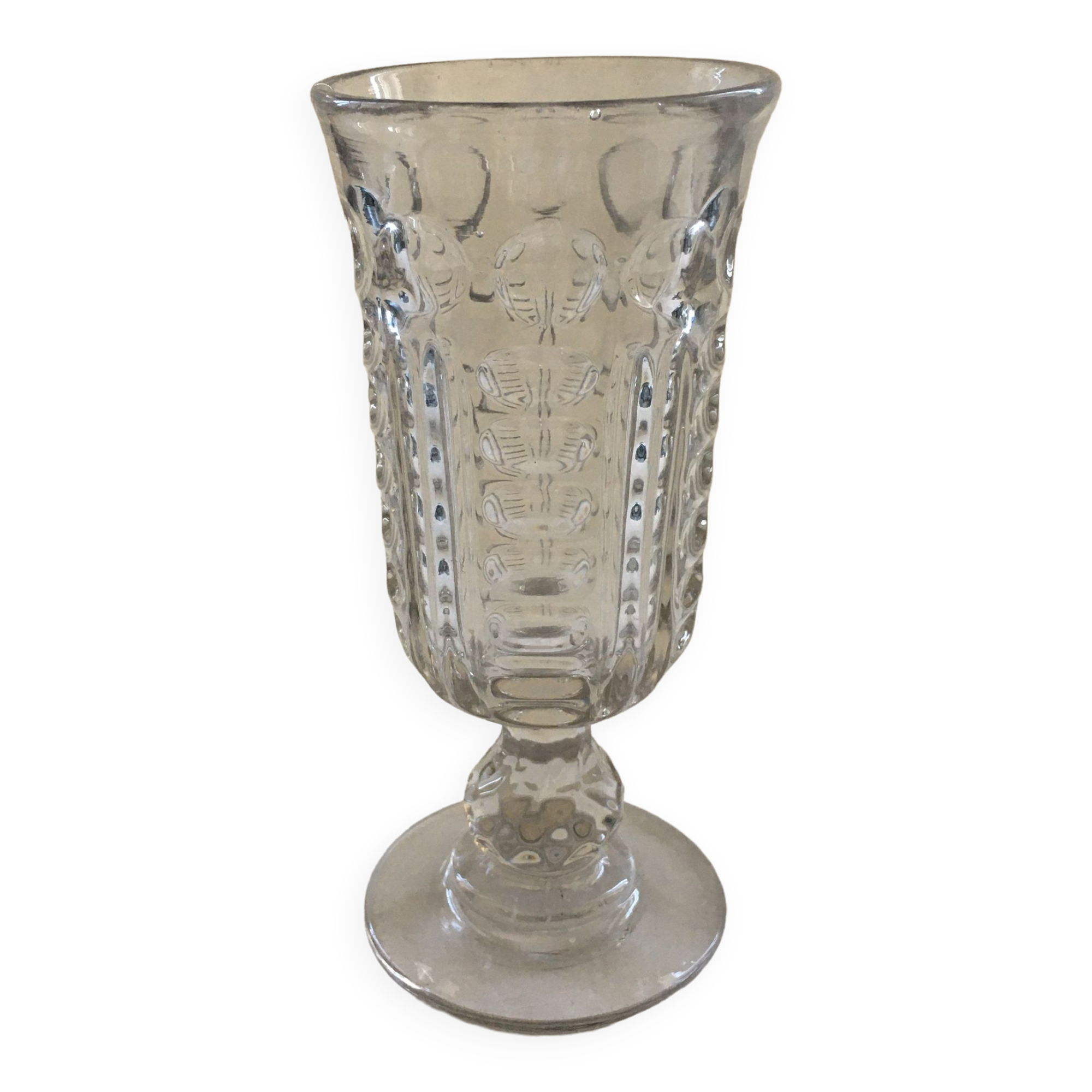 Molded glass vase