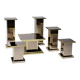 Set of six Hollywood Regency pedestals