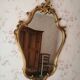 Baroque mirror carved wood  84x54cm
