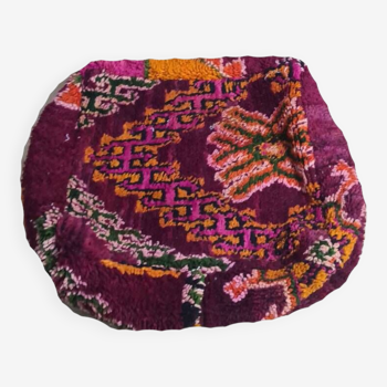 Handmade bohemian Berber pouf 60 X 60 X 25 CM