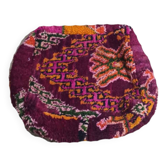 Handmade bohemian Berber pouf 60 X 60 X 25 CM