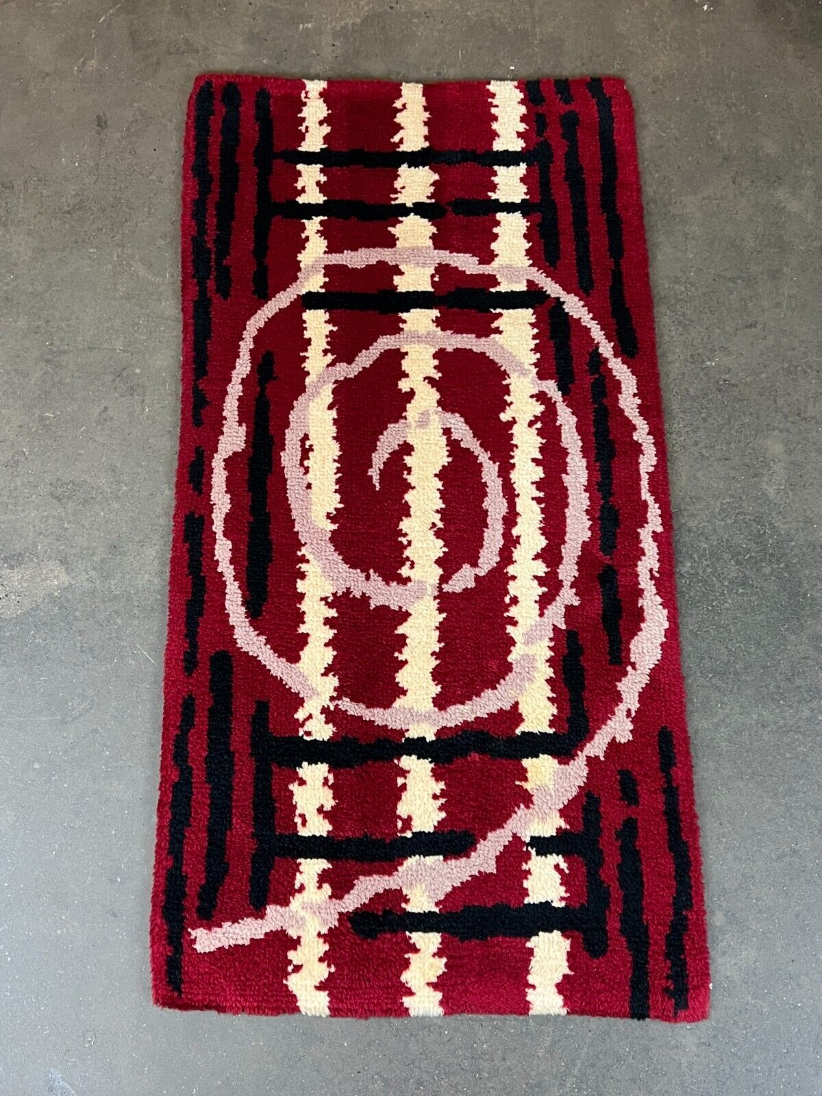Rug danish design 60s 70s 90x180cm