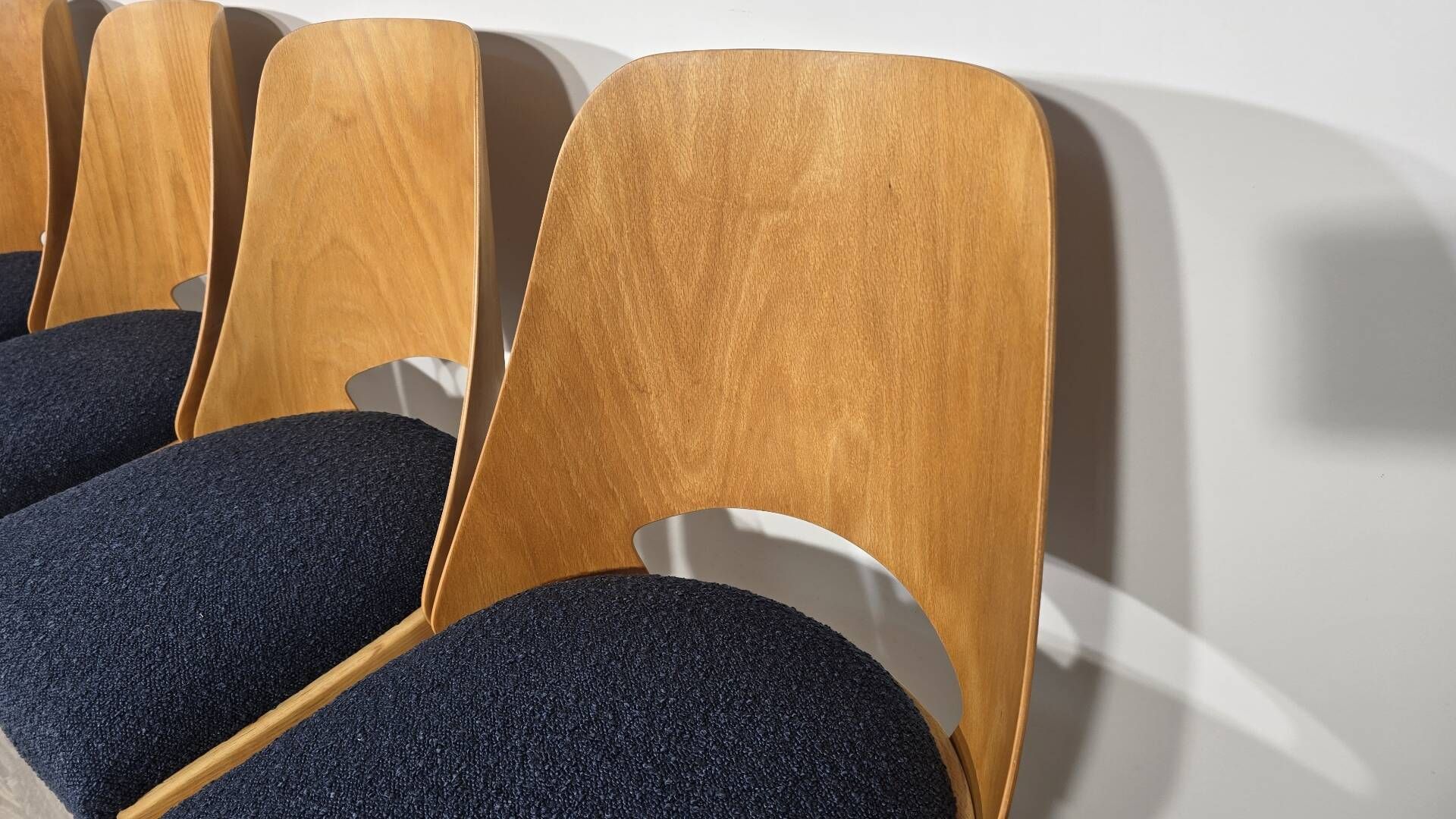 Dining Chairs by Radomir Hoffman for Ton, 1950s, Set of 4
