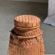 Small traditional Balinese basket with cords H47 D19 0.5kg