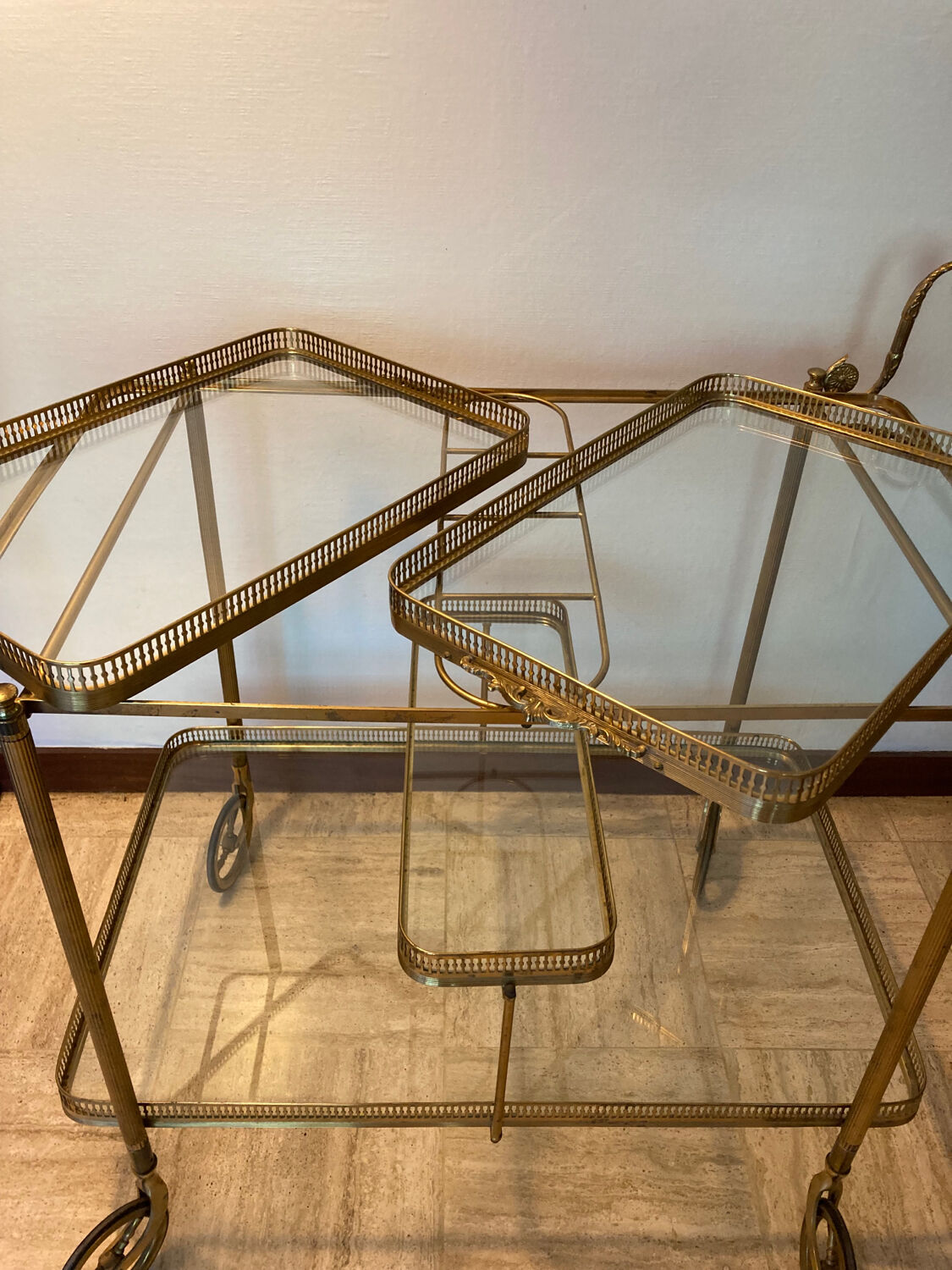 Neoclassical bar cart from the 1950s