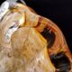 Empty Pocket Ashtray Murano Glass Amber Shell