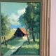 Swedish Mid-Century Oil on panel – "In Sunlight Glade" by Ivan Bauer