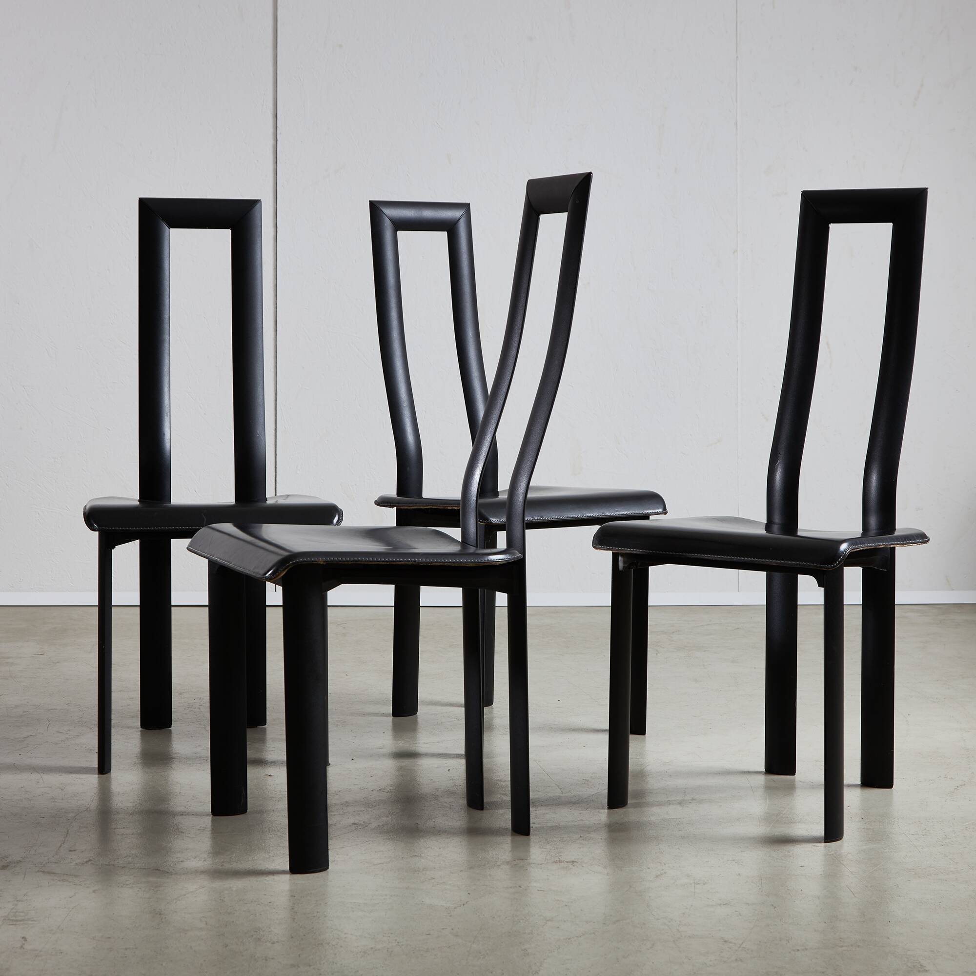 Regia Dining Chairs by Antonello Mosca for Ycami Collection, 1980s