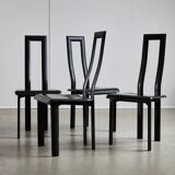 Regia Dining Chairs by Antonello Mosca for Ycami Collection, 1980s