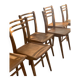 6 wooden chairs in Scandinavian style