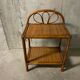 1970s rattan bedside table