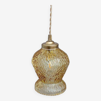 Vintage amber walking lamp