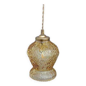 Vintage amber portable lamp