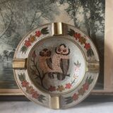 Empty brass pocket partitioned owls