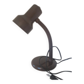 Lampe de bureau vintage en métal marron, style moderne du milieu du siècle, lampe de table flexible