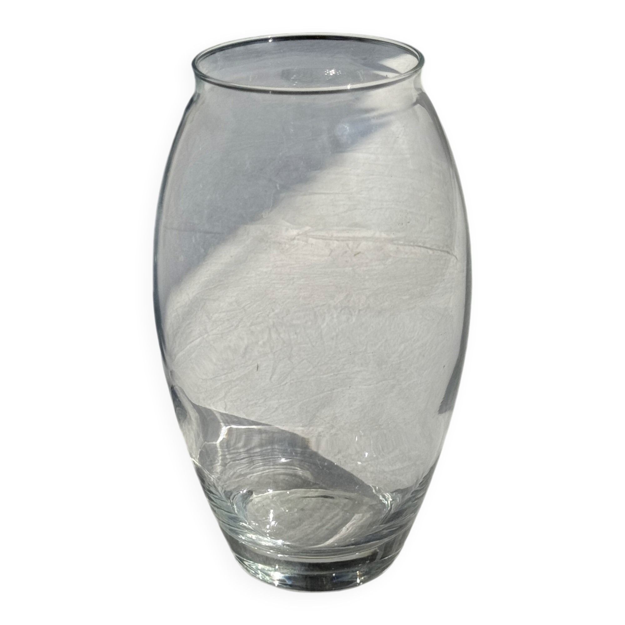 Vase transparent en verre H22