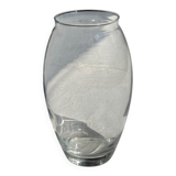 Vase transparent en verre H22