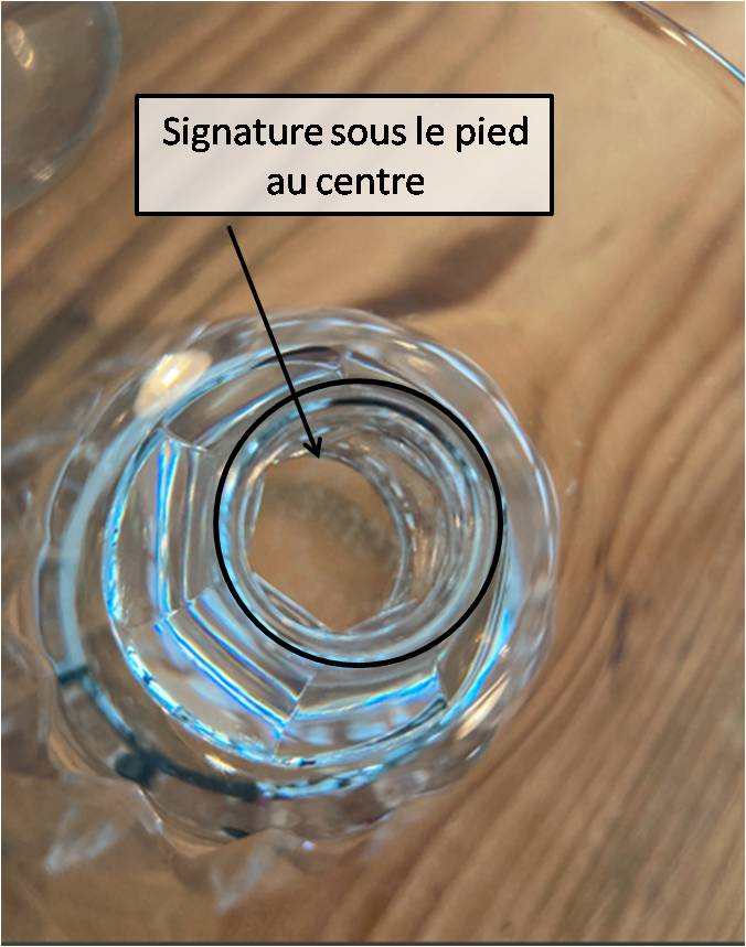 Set of 4 glasses wine Saint Louis model Guernsey