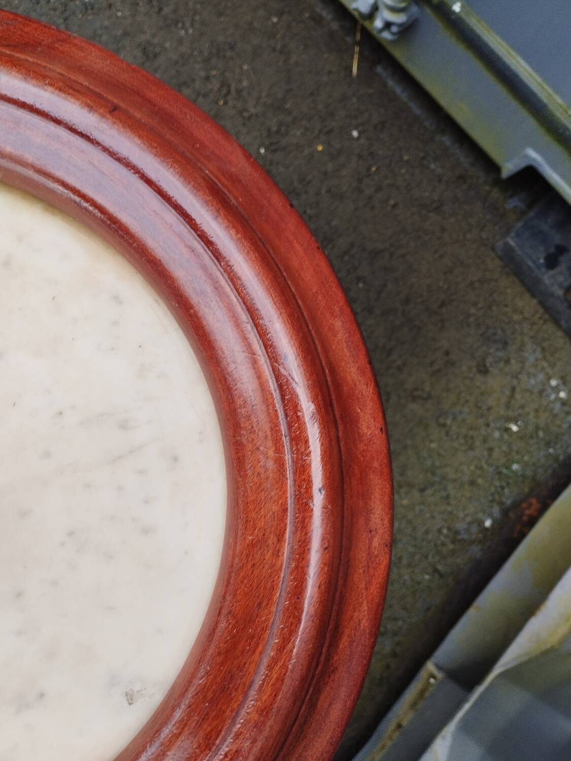 Somno chevet empire ancien avec plateau marbre