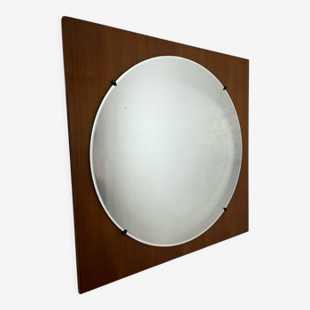 Scandinavian teak mirror 50s