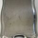 Stainless steel serving tray – Vintage silver-plated metal dish French design