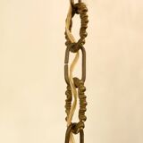 Bronze and Glass Hall lantern with four lights - 20th