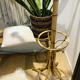Vintage rattan coat rack