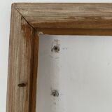 Old patinated / limed wood frame 89x76 cm