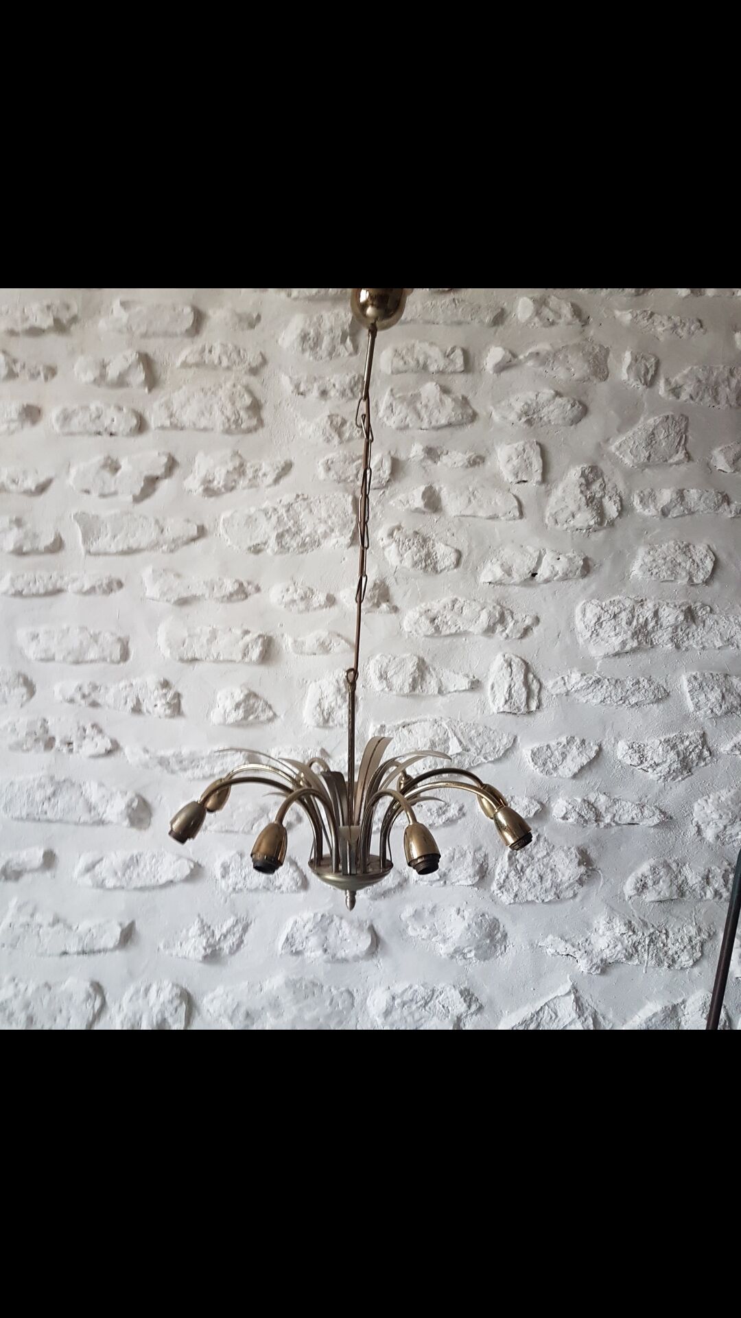 Ideal metal chandelier palm foliage