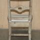Pair of Swedish-style accent chairs in recycled pine with upholstered seats.