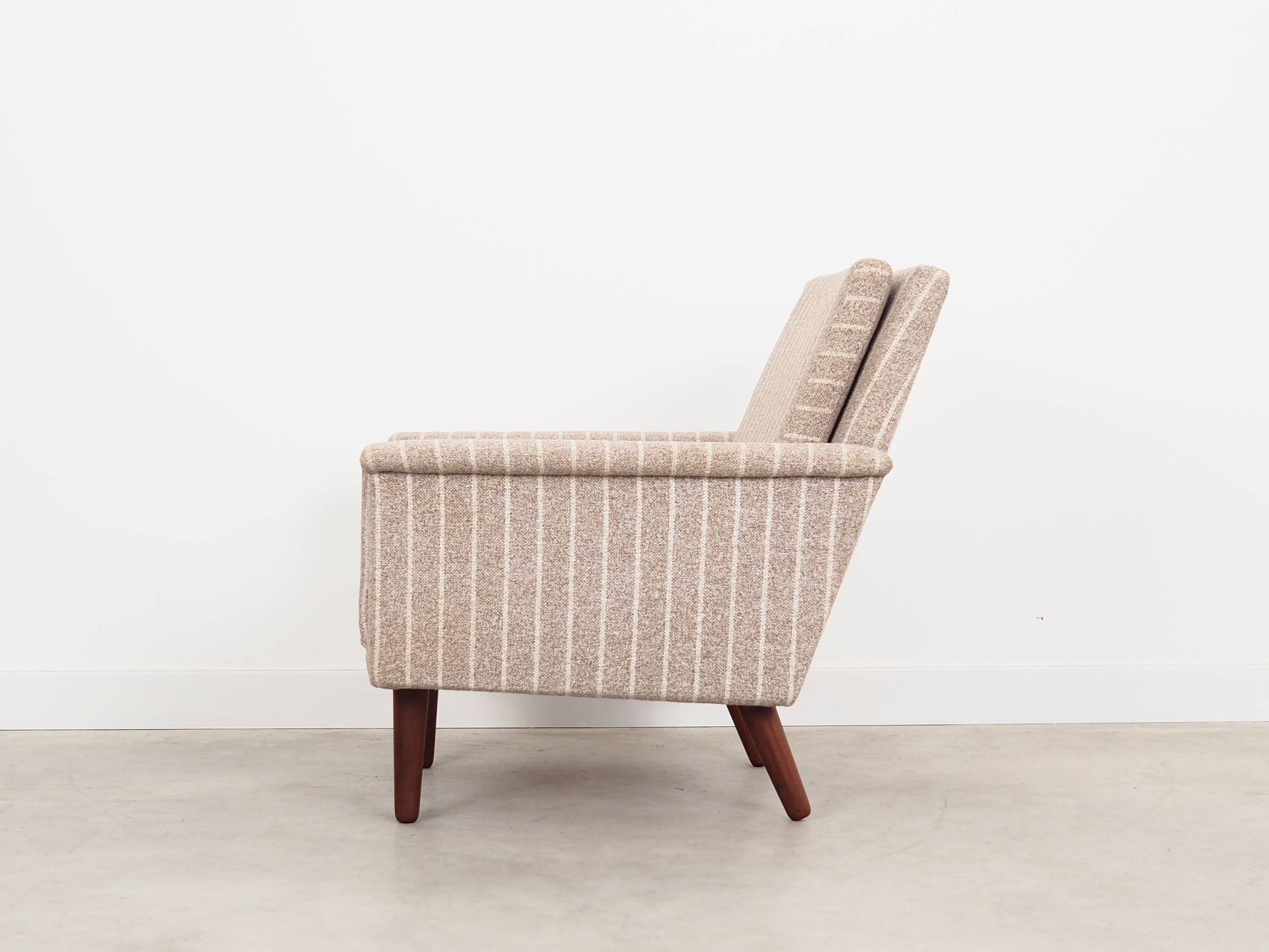 Fauteuil en teck, design danois, années 1970, production : Danemark