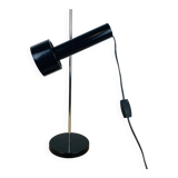 60s black and chrome adjustable spot desk lamp