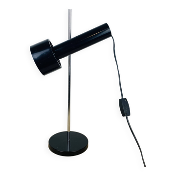 60s black and chrome adjustable spot desk lamp