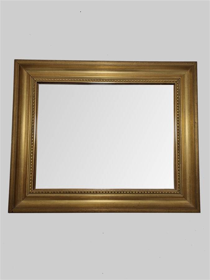 Gold frame mirror