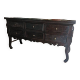 Meuble console six tiroirs artisan africain origine Côte d'Ivoire