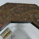 Antique bevelled artisanal mirror in repoussé copper - 54x45cm