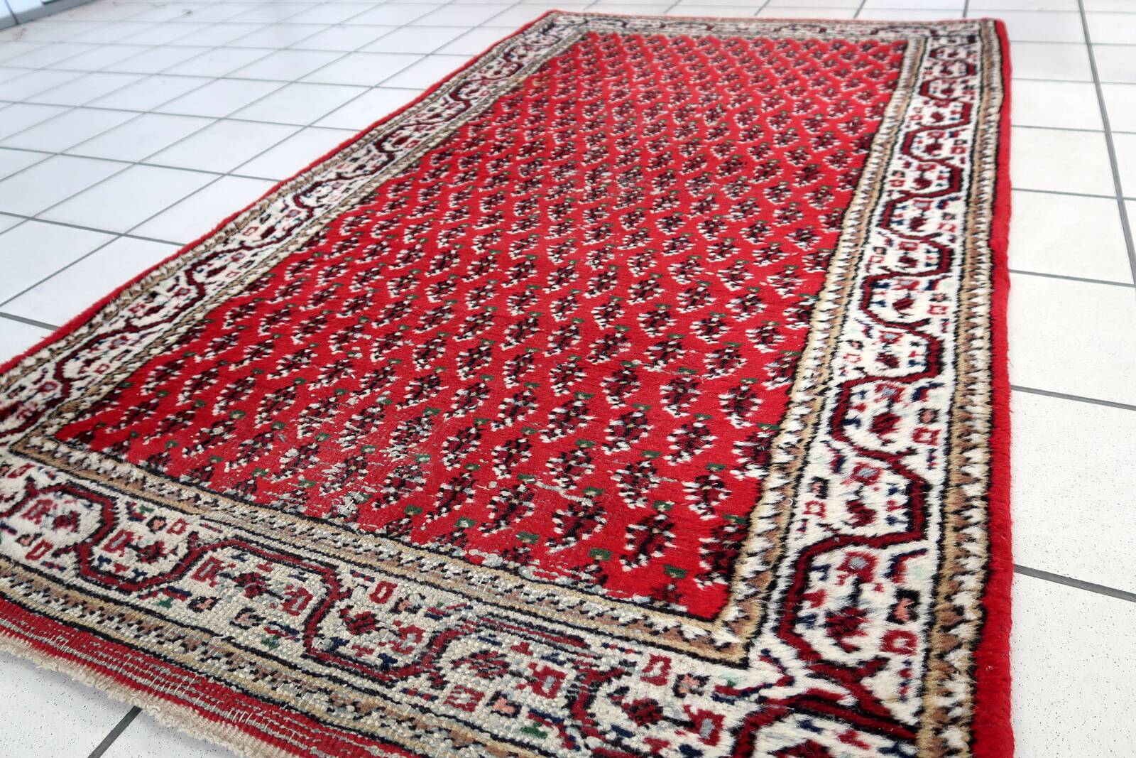 Tapis Seraband Vintage Fait Main en Laine – 93 x 158 cm - 1C940