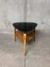 Vintage 1960s tripod coffee table with bow wood mediator by Steiner.