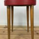Tabouret Baumann rouge en bois