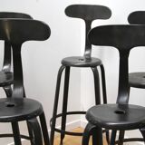 Set of 5 Nicolle workshop stools