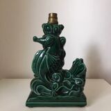 Ceramic lamp base 1950 seahorse Vallauris?