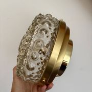 Vintage glass moulded globe wall or ceiling light.